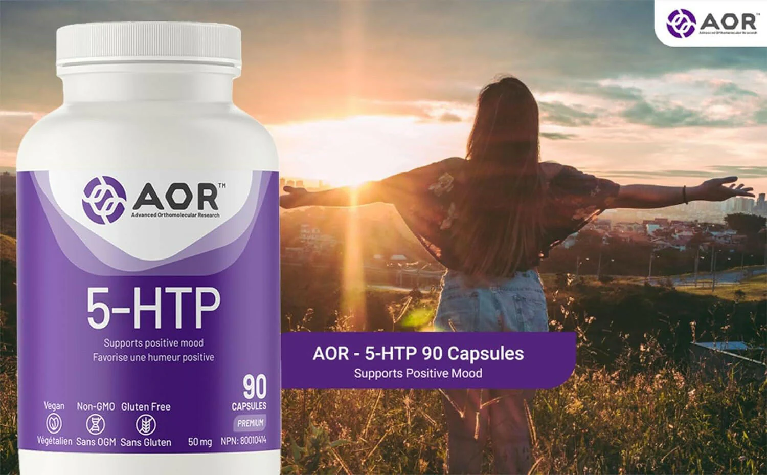 5-HTP by AOR™ – Serotonin, Mood & Sleep Support | 90 Veggie Capsules - Image 5