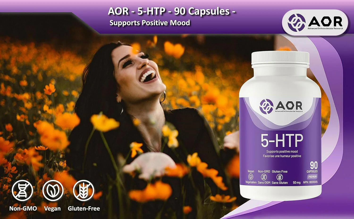 5-HTP by AOR™ – Serotonin, Mood & Sleep Support | 90 Veggie Capsules - Image 7