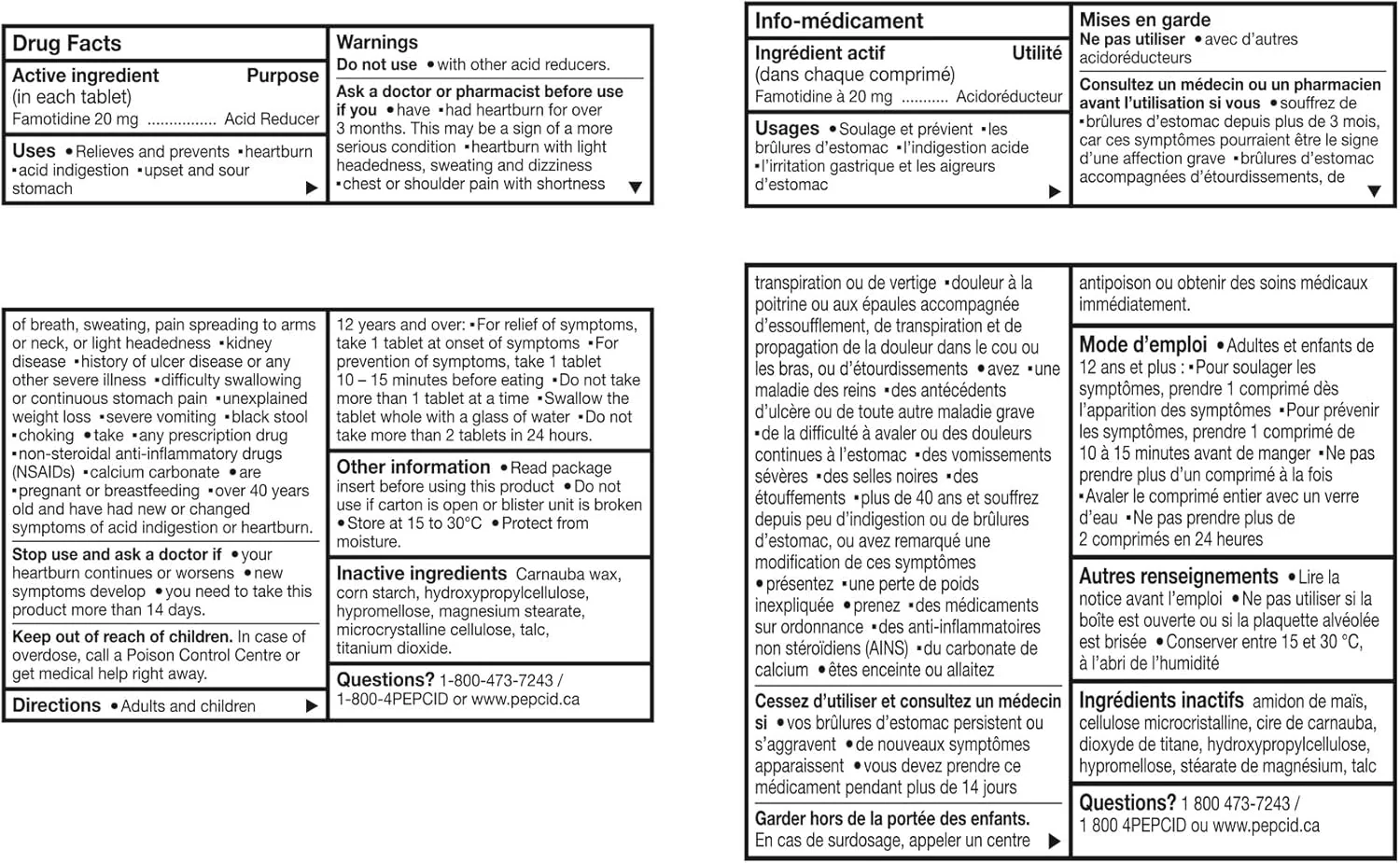 Acid Controller, Maximum Strength Tablets 20mg | Pepcid | Different pack size - Image 8