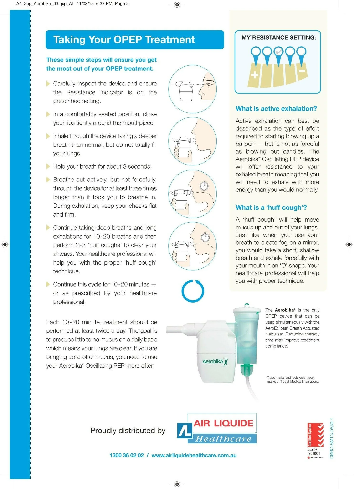 Oscillating Positive Expiratory Pressure (OPEP) Device by Aerobika® – Drug-Free Airway Clearance Therapy | 1 Device - Image 11