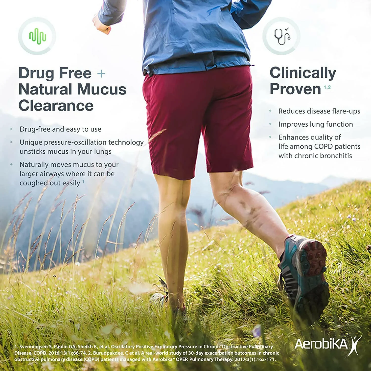 Oscillating Positive Expiratory Pressure (OPEP) Device by Aerobika® – Drug-Free Airway Clearance Therapy | 1 Device - Image 6