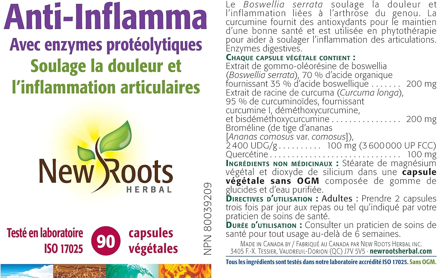 Anti-Inflamma  | New Roots HERBAL® | 180 Capsules - Image 4