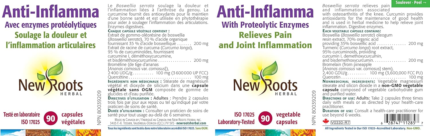 Anti-Inflamma  | New Roots HERBAL® | 180 Capsules - Image 5