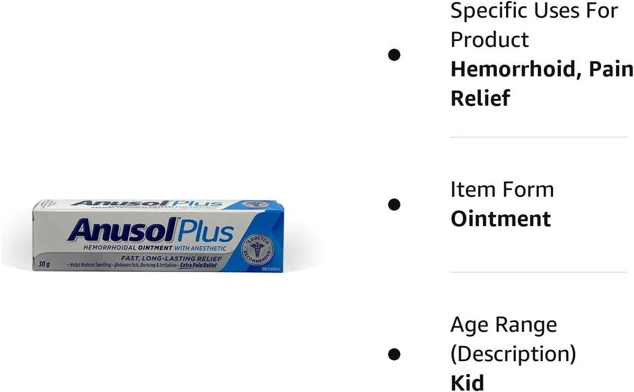 Anusol™ Plus Ointment by Anusol™ – Extra Pain Relief for Hemorrhoids | 30 g - Image 6