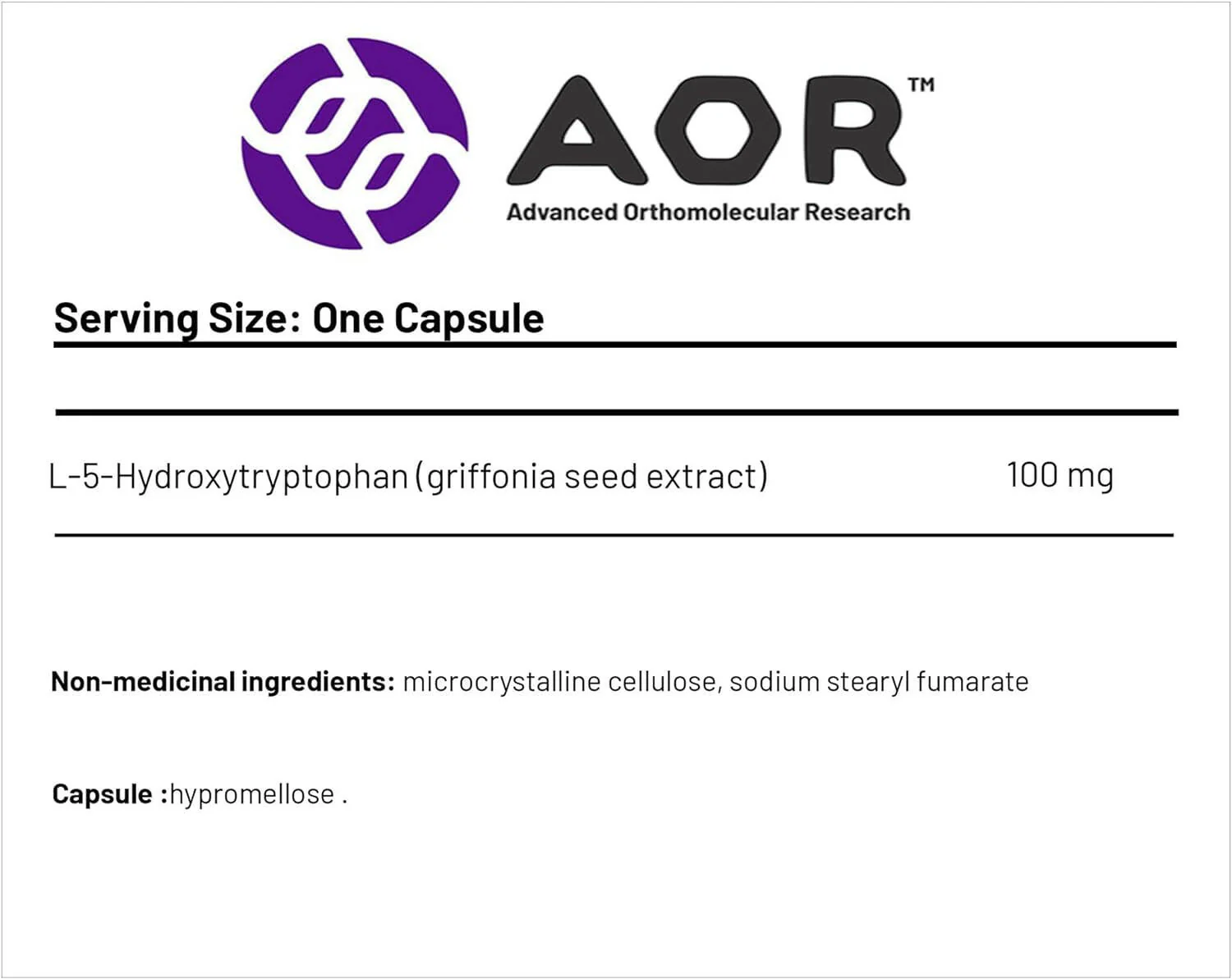 5-HTP Extra Strength by AOR™ – Mood, Sleep & Stress Support | 60 or 90 Capsules - Image 4