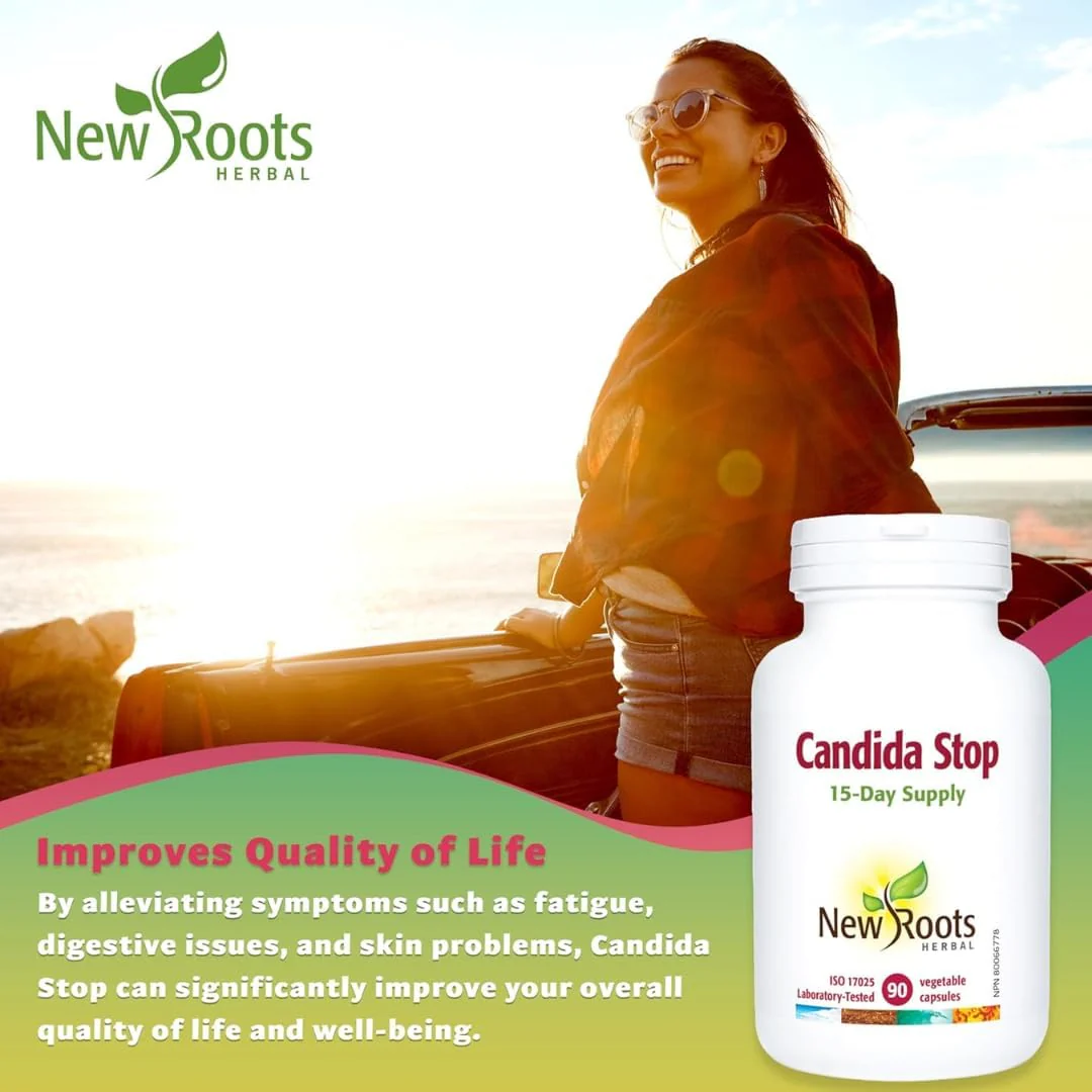 Candida Stop by New Roots Herbal® – Yeast Balance & Gut Microbial Support | 90 or 180 Capsules - Image 4