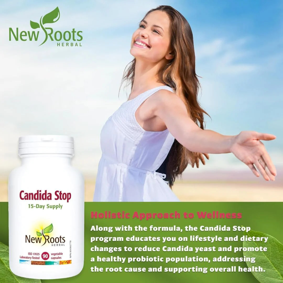 Candida Stop by New Roots Herbal® – Yeast Balance & Gut Microbial Support | 90 or 180 Capsules - Image 5
