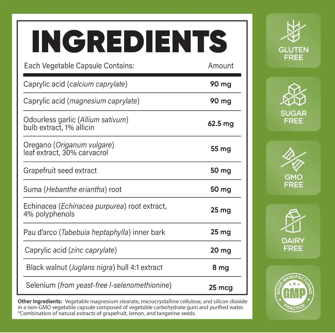 Candida Stop by New Roots Herbal® – Yeast Balance & Gut Microbial Support | 90 or 180 Capsules - Image 8