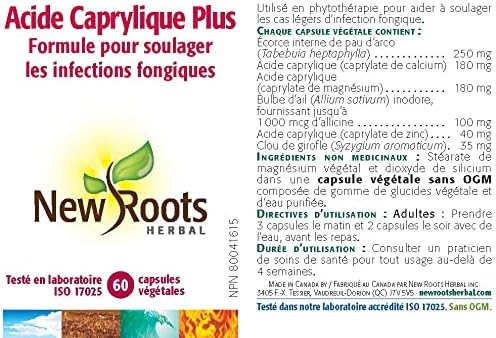 Caprylic Acid Plus by New Roots HERBAL® – Candida & Gut Microbiome Support | 60 Capsules - Image 3