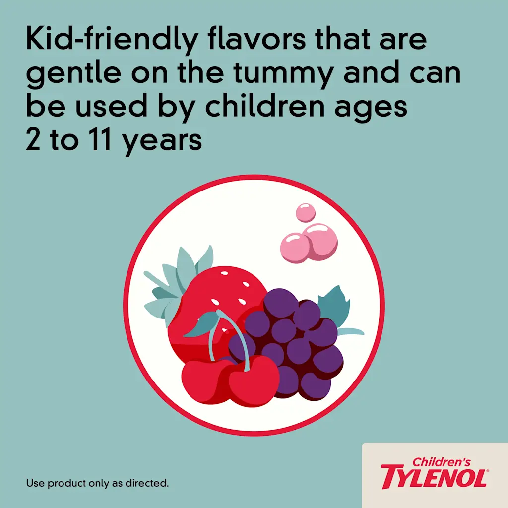 Children's Oral Suspension | TYLENOL® | 100 mL (different flavours) - Image 9
