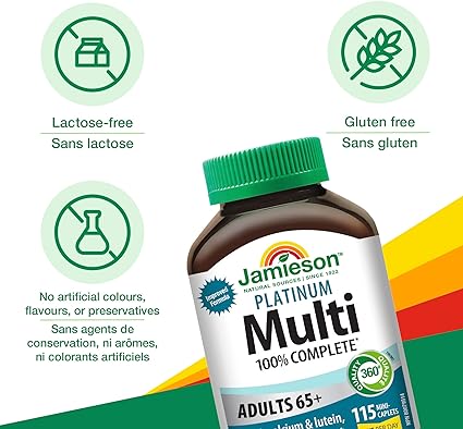 100% Complete Multi Platinum | Jamieson™ | 115 Caplets - Image 4