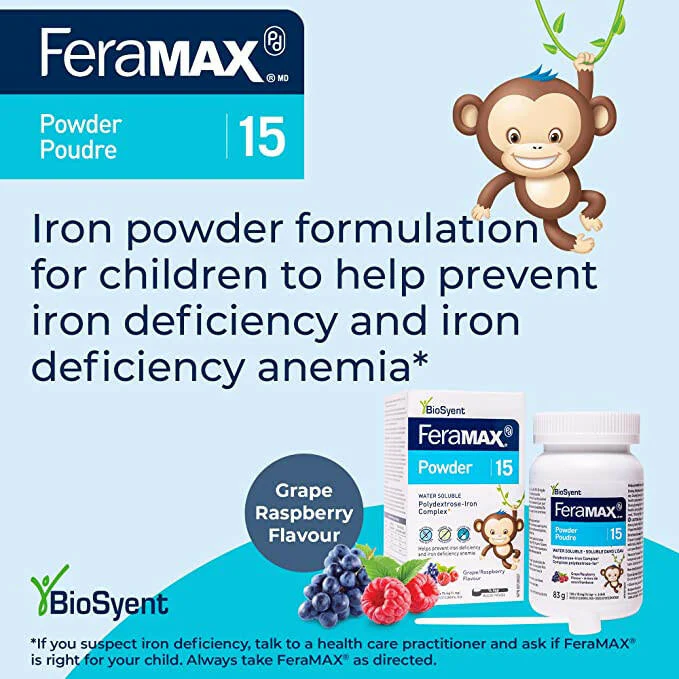 FeraMAX® Pd Powder 15 by BioSyent® – Iron Deficiency Support | 83 g Powder - Image 3