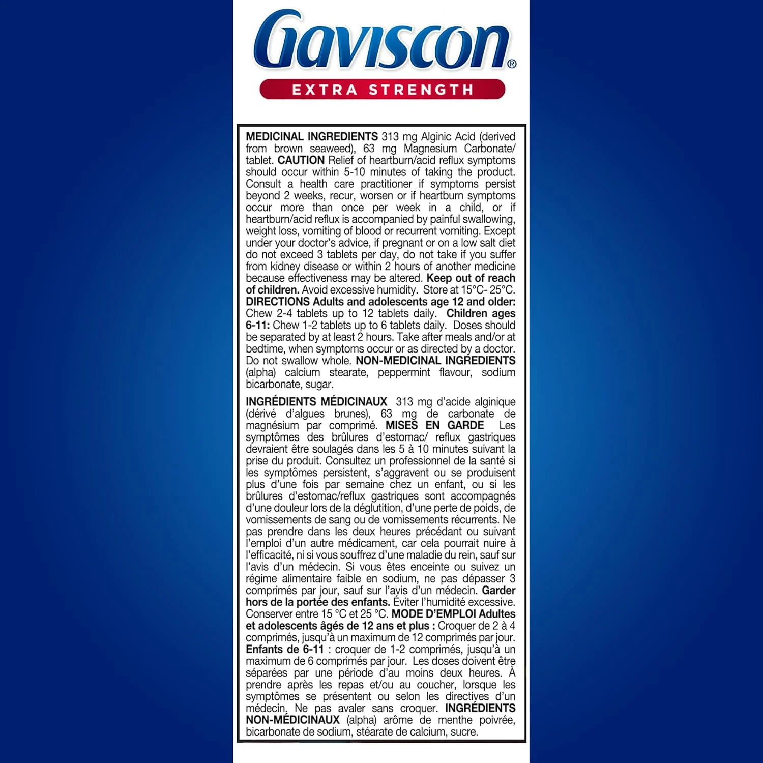 Chewable Foaming Antacid Tablets Extra Strength by Gaviscon® – Fast Heartburn & Acid Reflux Relief | Varous Sizes & Favours - Image 10