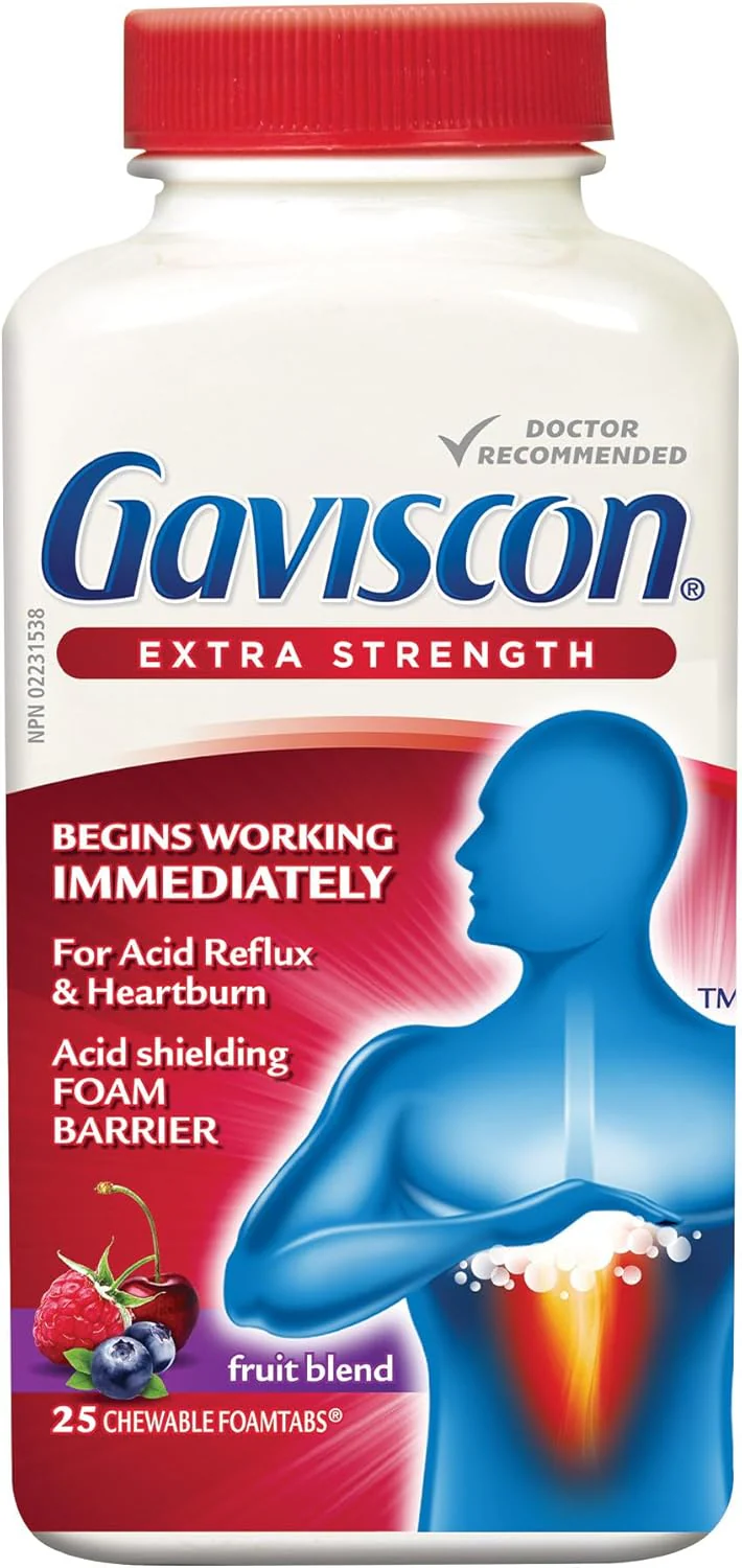 Chewable Foaming Antacid Tablets Extra Strength by Gaviscon® – Fast Heartburn & Acid Reflux Relief | Varous Sizes & Favours - Image 3