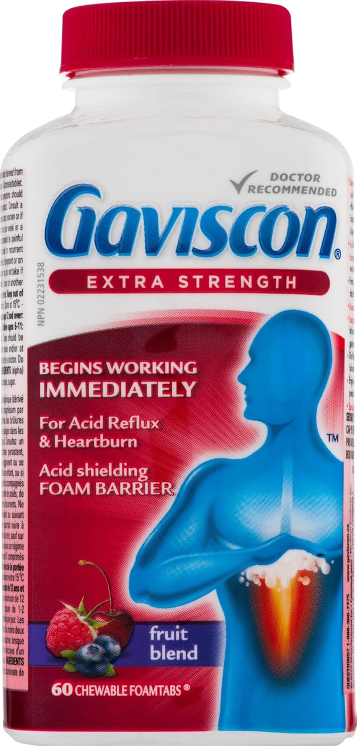 Chewable Foaming Antacid Tablets Extra Strength by Gaviscon® – Fast Heartburn & Acid Reflux Relief | Varous Sizes & Favours - Image 4