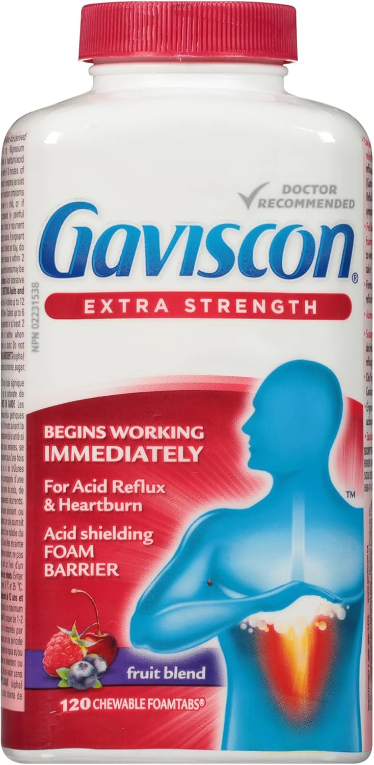 Chewable Foaming Antacid Tablets Extra Strength by Gaviscon® – Fast Heartburn & Acid Reflux Relief | Varous Sizes & Favours - Image 5