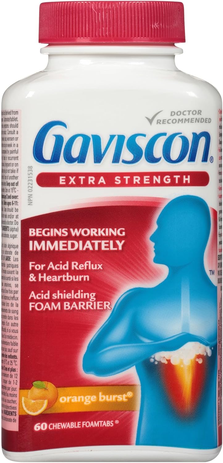 Chewable Foaming Antacid Tablets Extra Strength by Gaviscon® – Fast Heartburn & Acid Reflux Relief | Varous Sizes & Favours - Image 6
