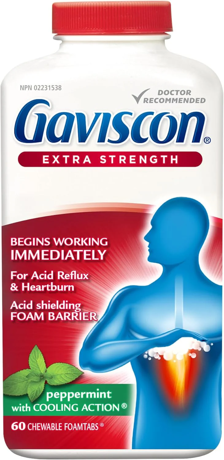 Chewable Foaming Antacid Tablets Extra Strength by Gaviscon® – Fast Heartburn & Acid Reflux Relief | Varous Sizes & Favours - Image 7