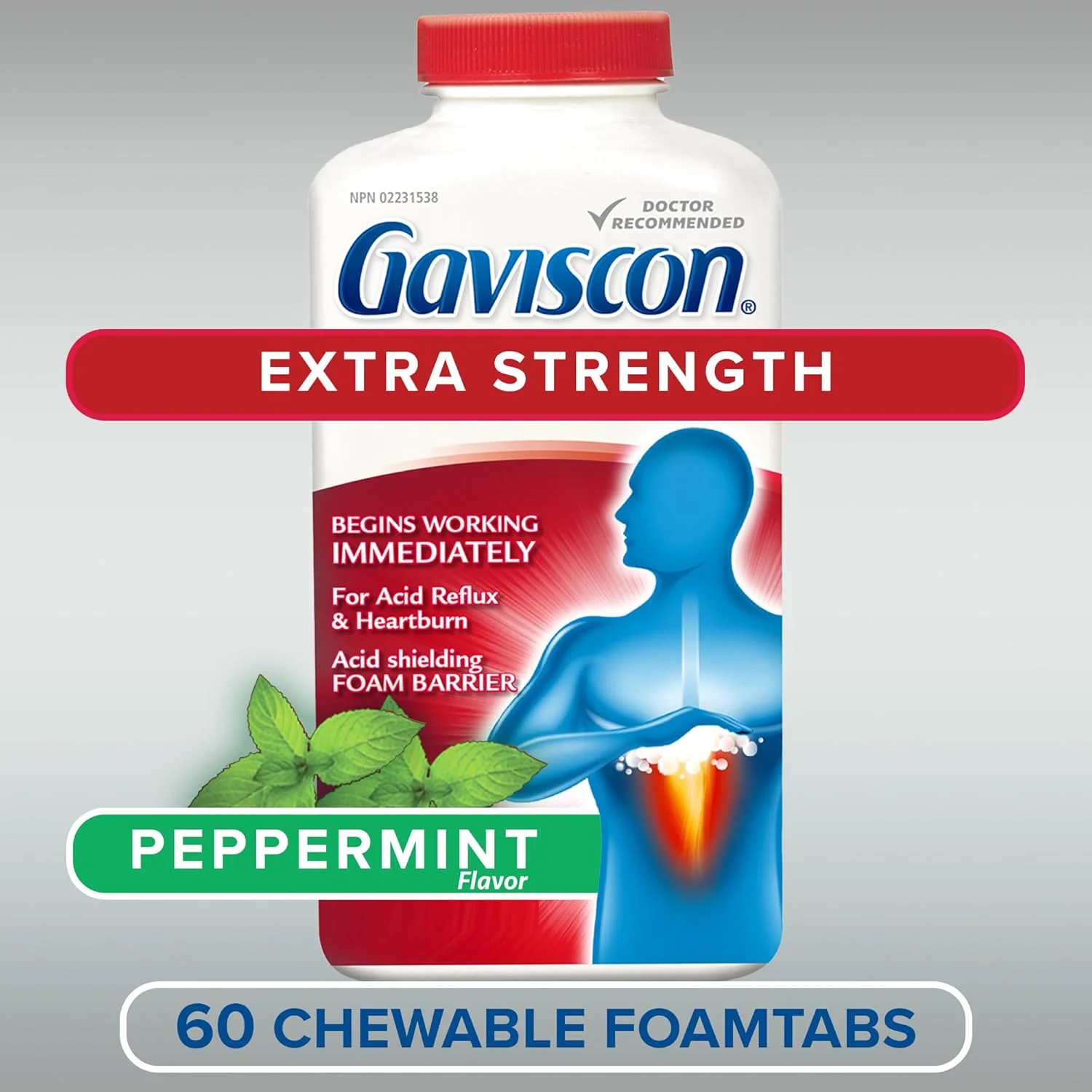 Chewable Foaming Antacid Tablets Extra Strength by Gaviscon® – Fast Heartburn & Acid Reflux Relief | Varous Sizes & Favours - Image 8