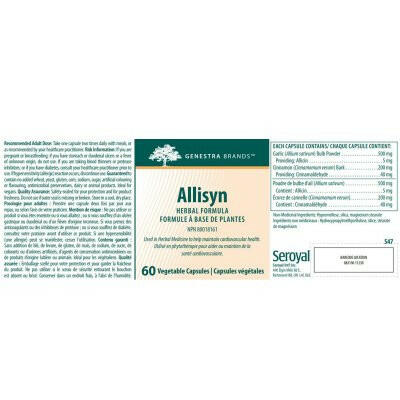 Allisyn | Genestra Brands® | 60 Vegetable Capsules - Image 6