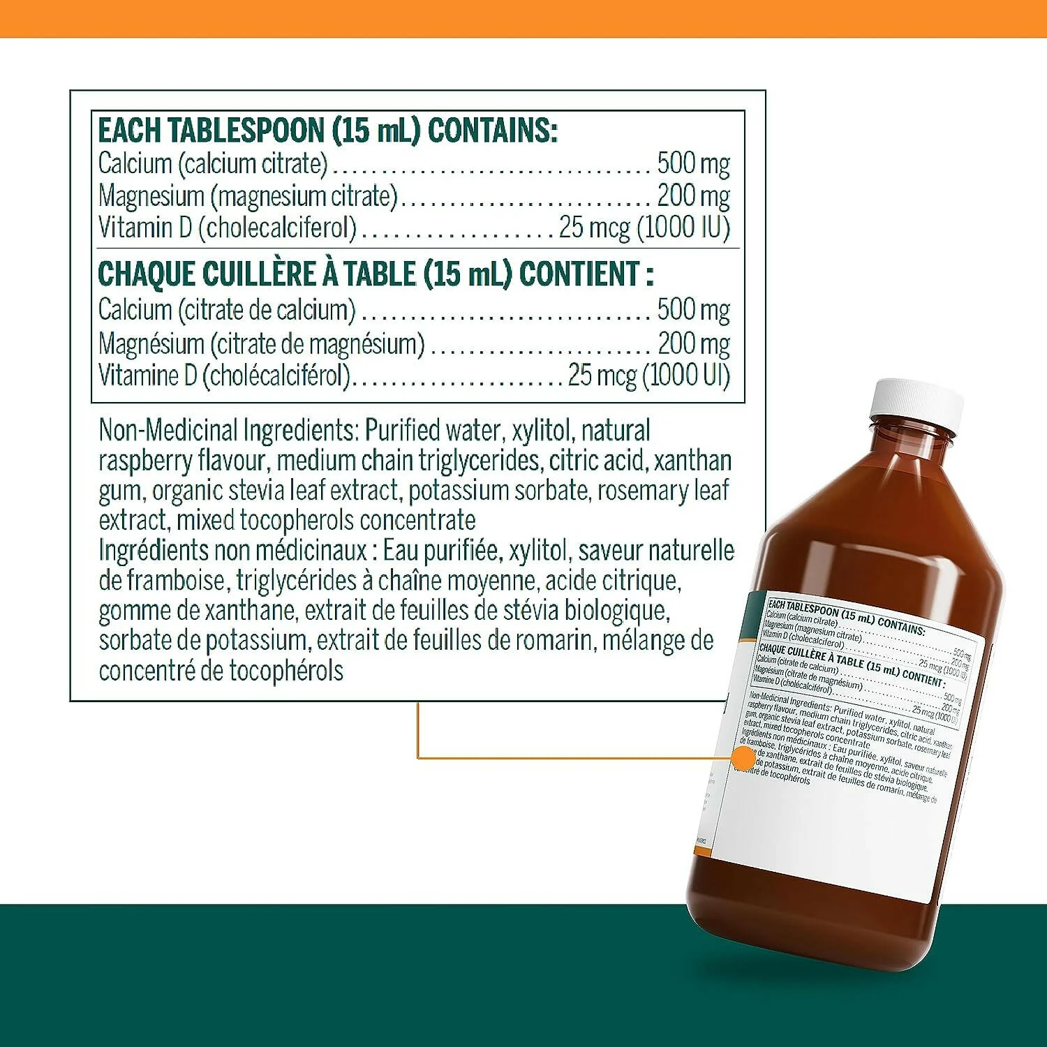 Cal Mag Liquid Raspberry Flavour by Genestra Brands® – Bone & Muscle Support | 450 mL - Image 3