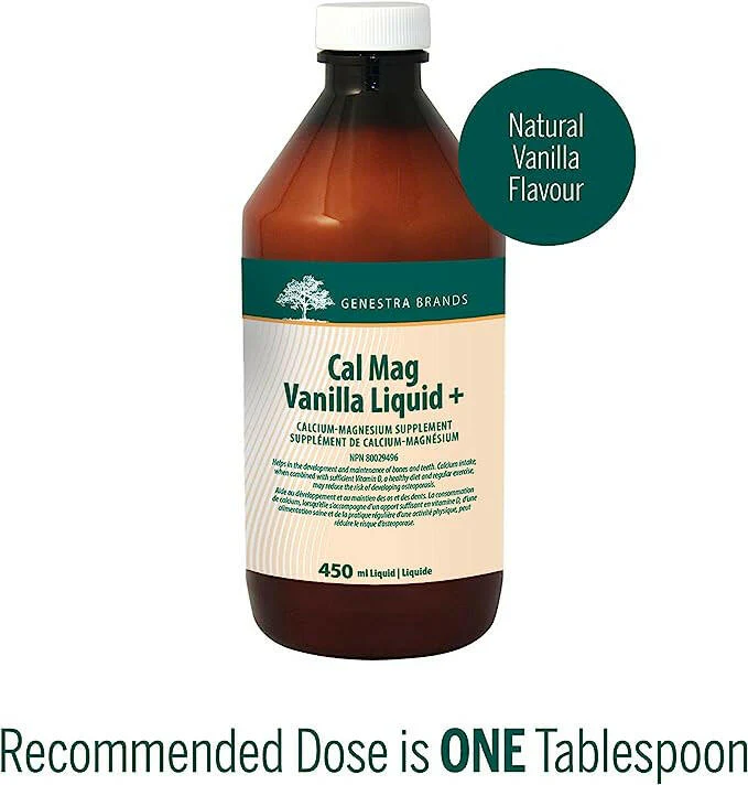 Cal Mag Vanilla Liquid Plus  | Genestra Brands® | 450 mL - Image 3