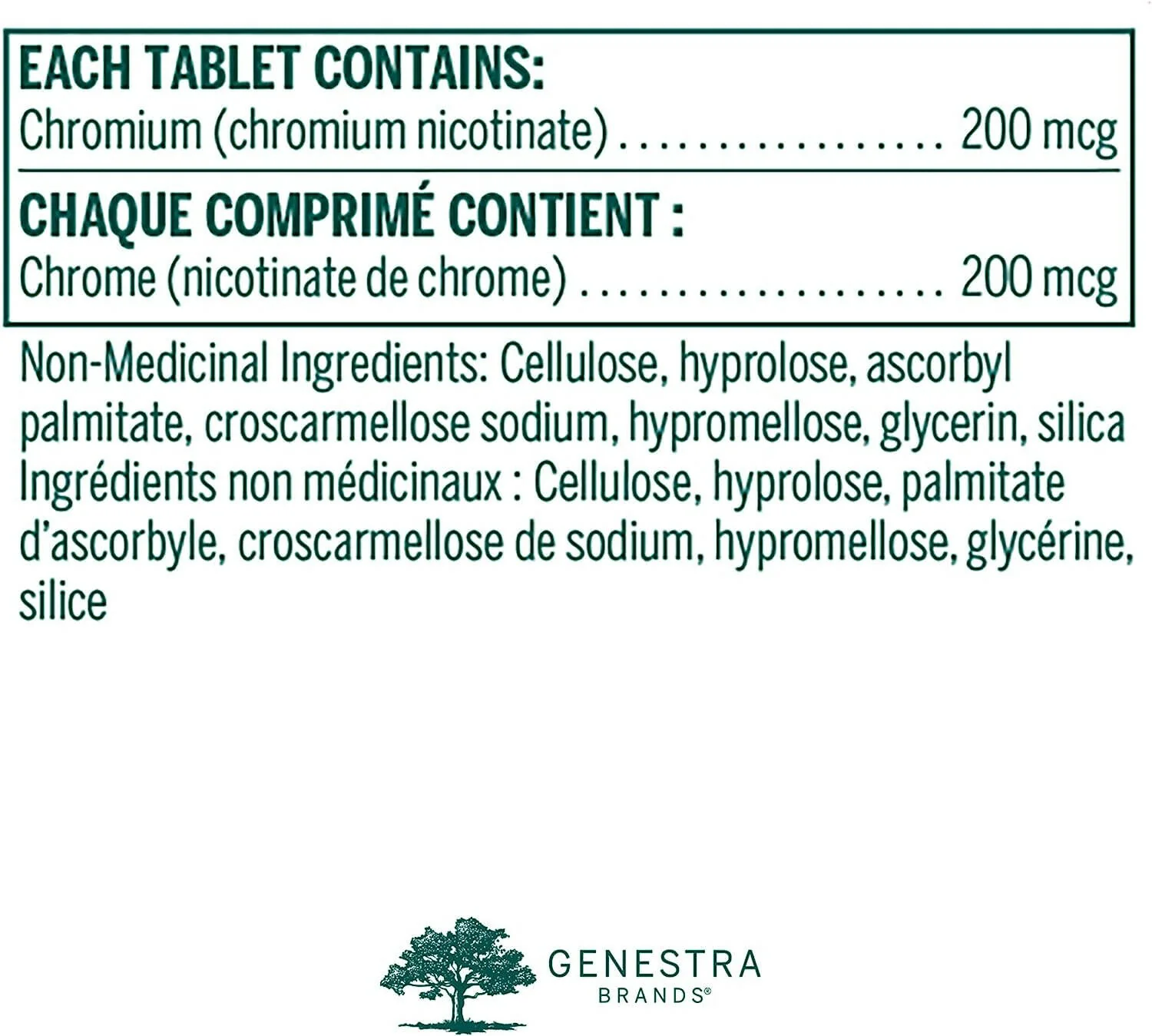 GTF Chromium | Genestra Brands® | 120 Tablets - Image 7