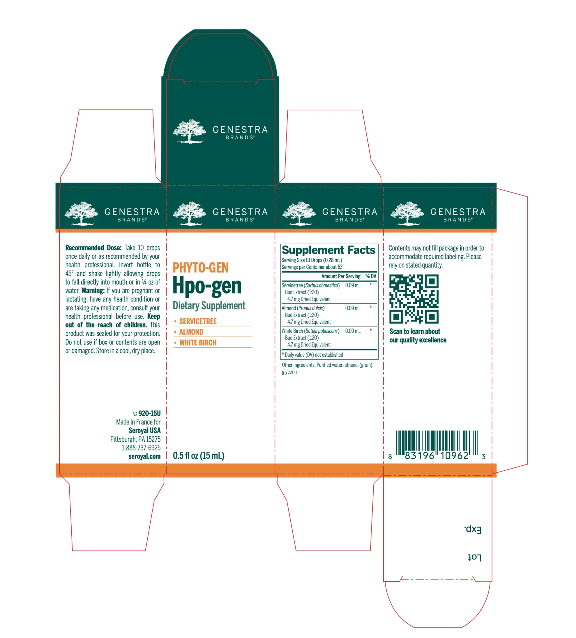 Hpo-gen | Genestra Brands® | 15 mL Liquid - Image 9