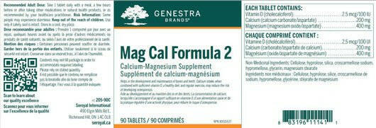 Mag Cal Formula 2 | Genestra Brands – Bone & Muscle Support | 90 Tablets - Image 8