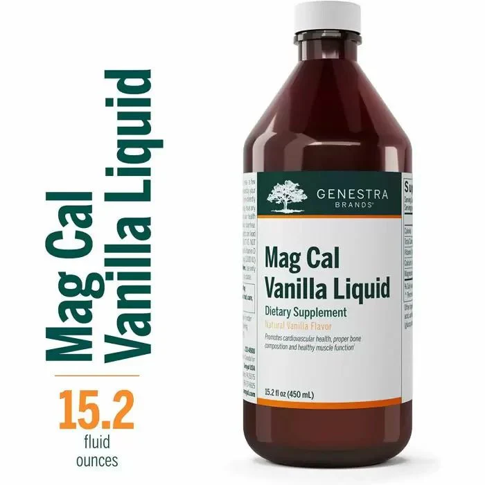 Mag Cal Vanilla Liquid | Genestra Brands® | 450 mL (15.2 fl oz) - Image 3