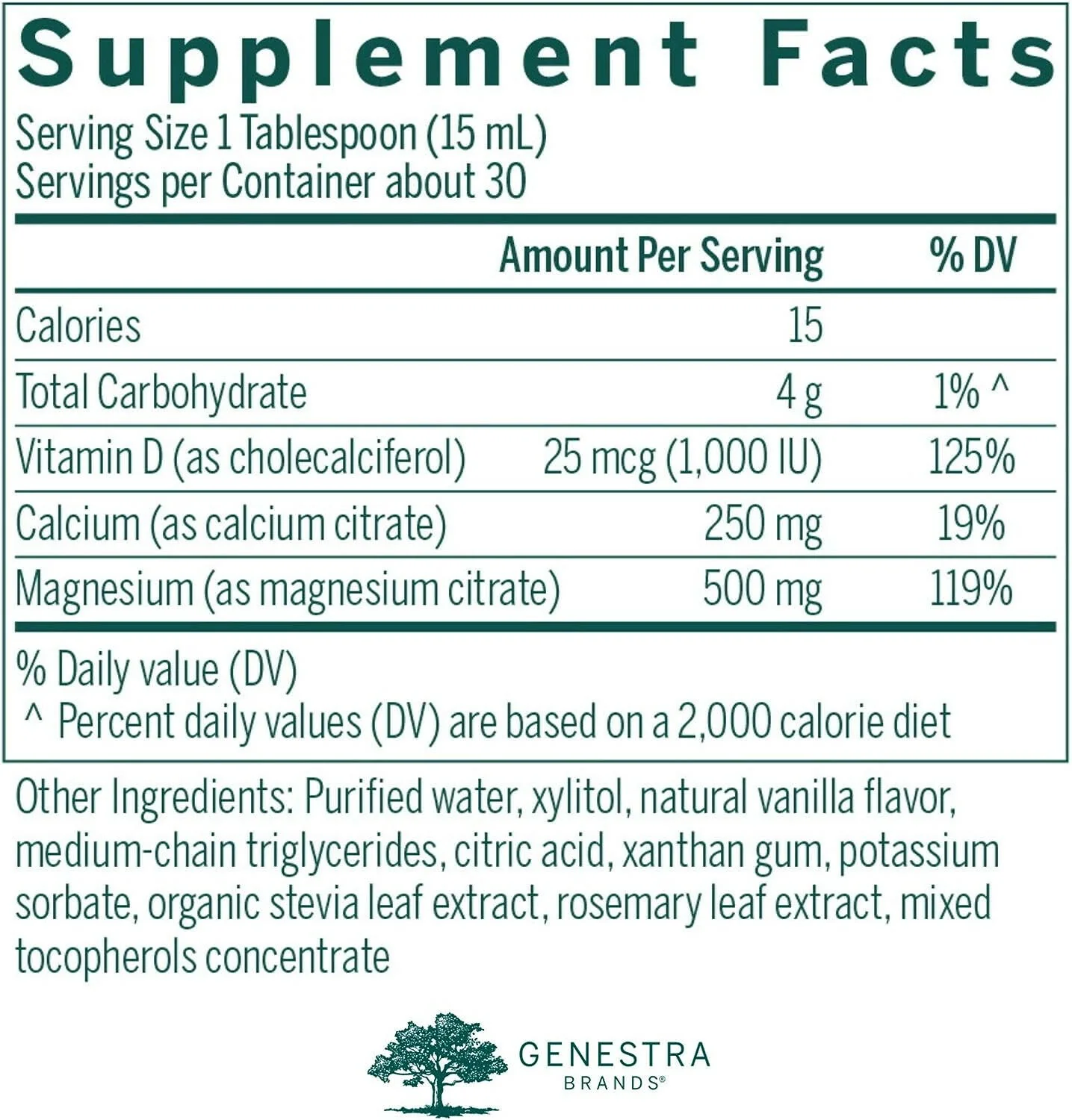 Mag Cal Vanilla Liquid | Genestra Brands® | 450 mL (15.2 fl oz) - Image 7