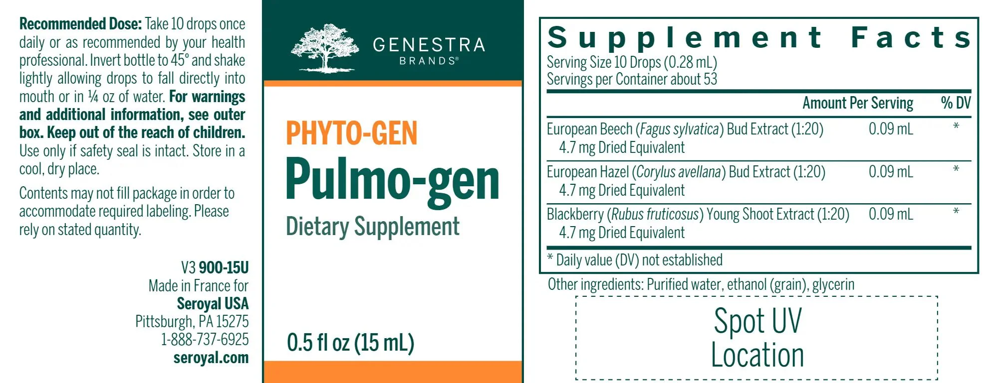 Pulmo-Gen | Genestra Brands® | 15 mL Liquid - Image 7