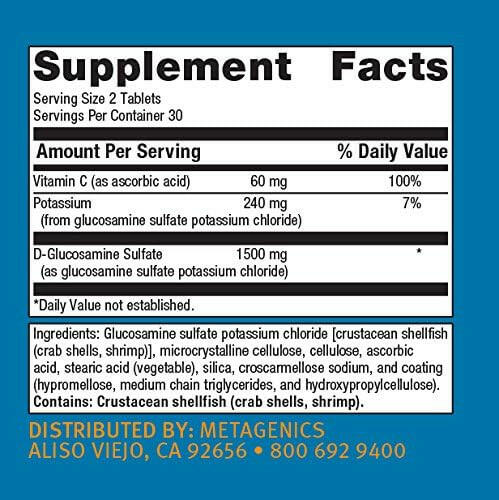 Glucosamine Sulfate 750™ | Metagenics® | 60 Tablets - Image 4