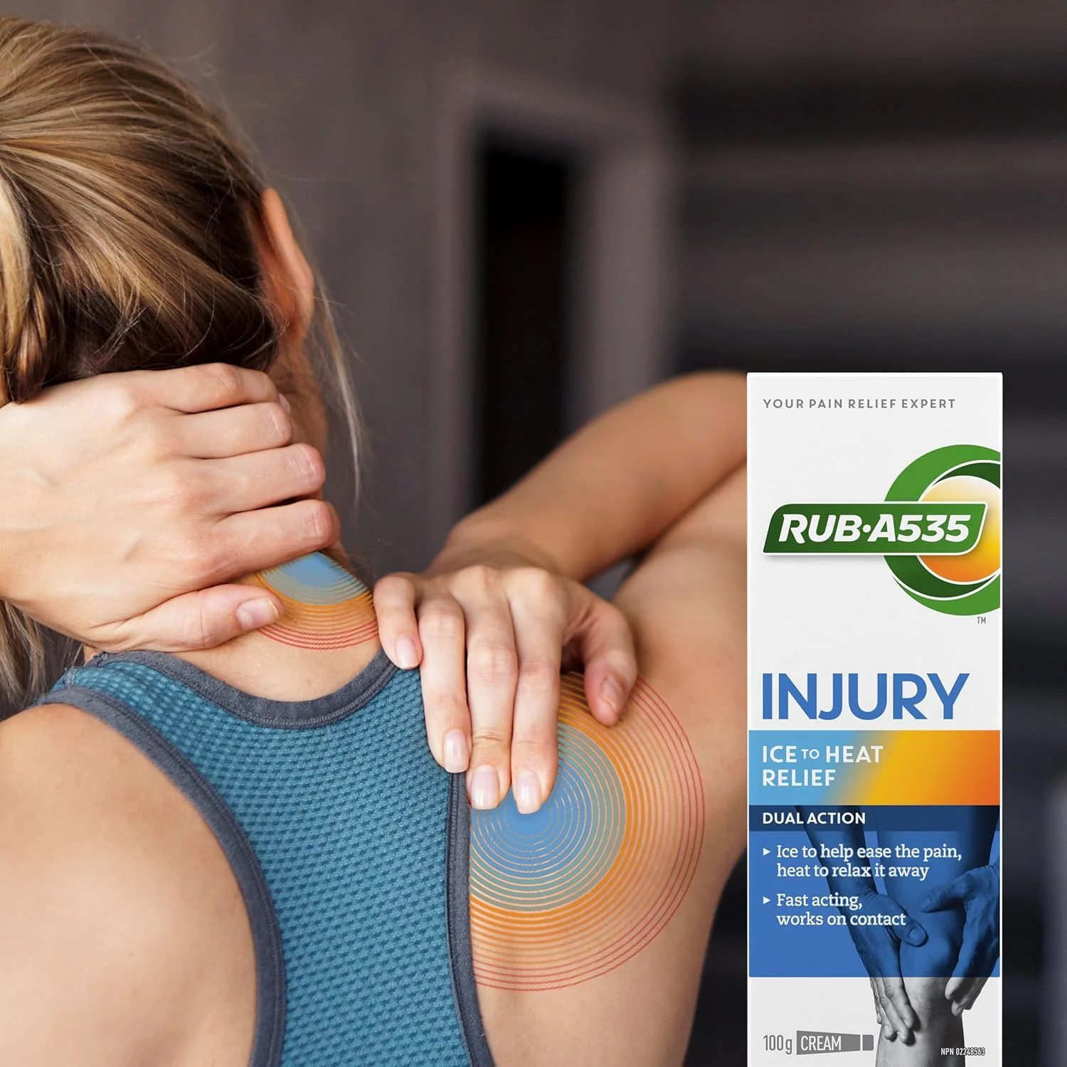 Injury Ice to Heat Relief Cream | RUB•A535™ | 100 gr - Image 3