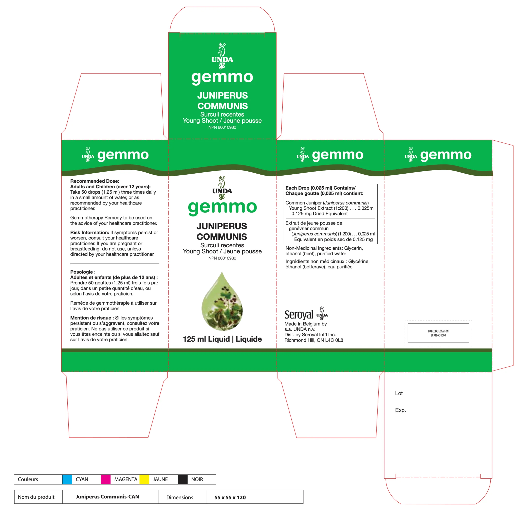 Juniperus Communis | UNDA Gemmo | 125 mL (4.2 fl. oz) - Image 5