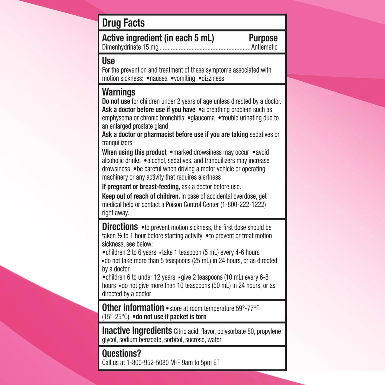 Kids Liquid for Motion Sickness Relief and Nausea Prevention| Gravol™ Kids | 75 mL - Image 6