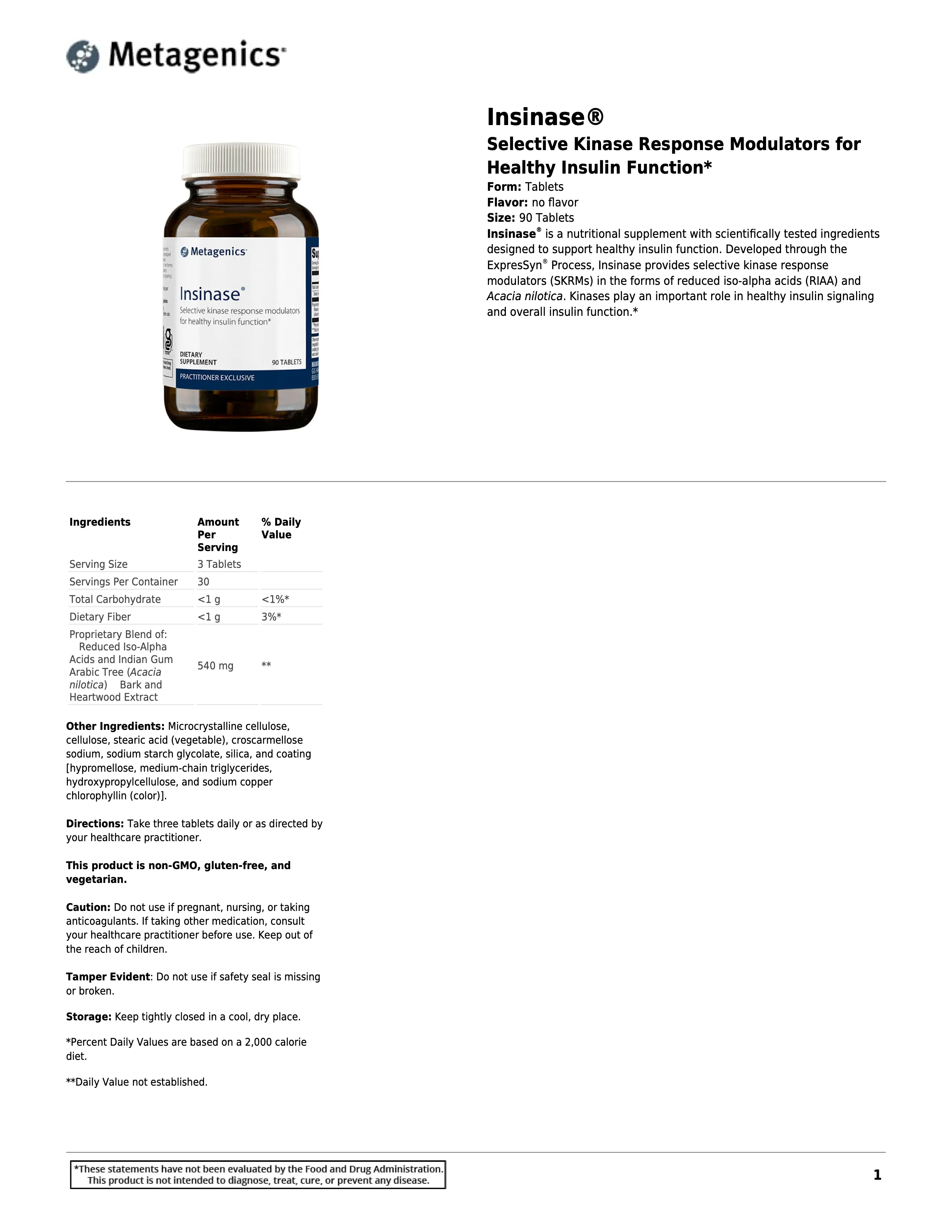 Acacia Plus® | Metagenics® | 90 Tablets - Image 6