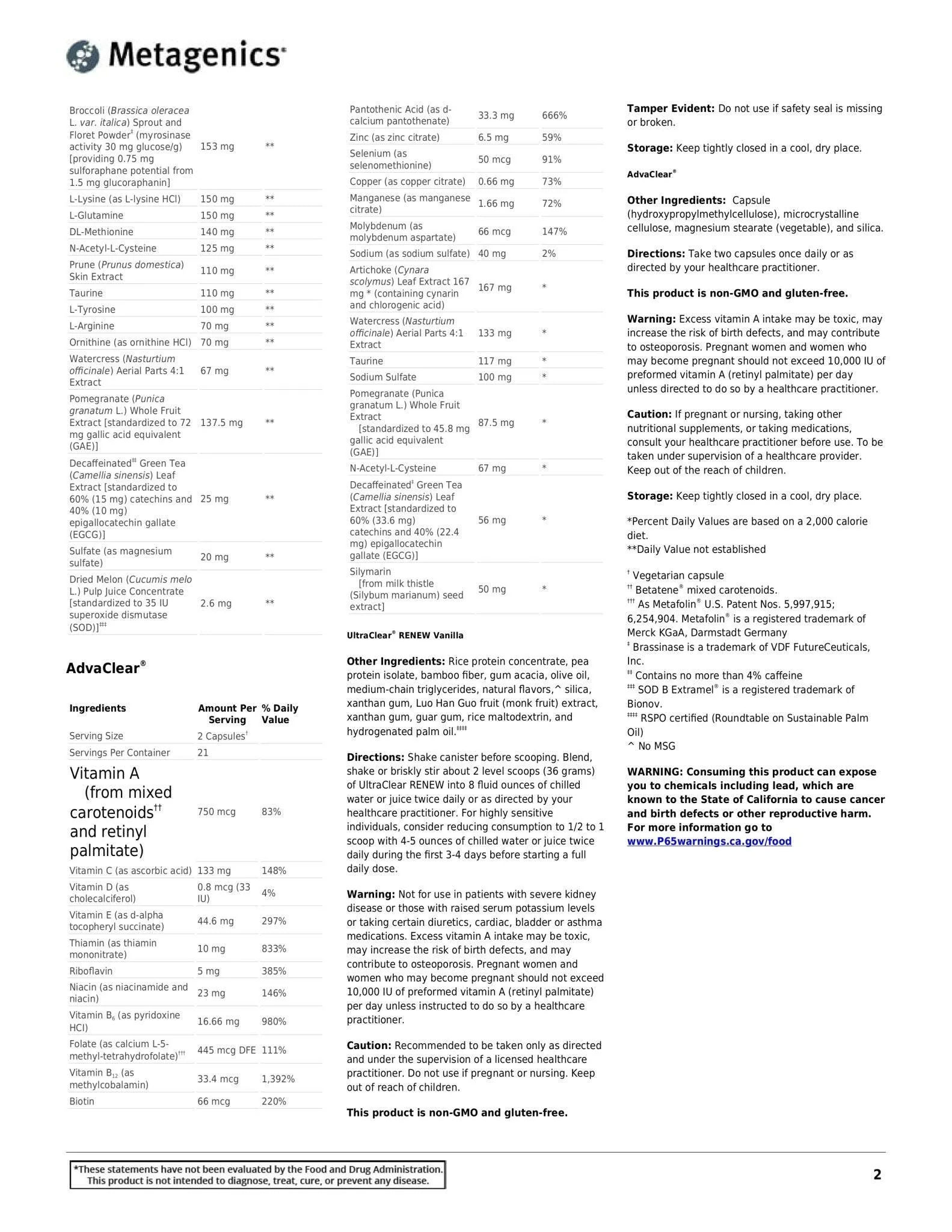 Clear Change® | Metagenics® | Powder Plus Capsules - Image 8