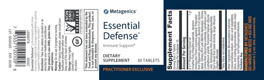 Essential Defense® | Metagenics® | 30 Tablets - Image 5