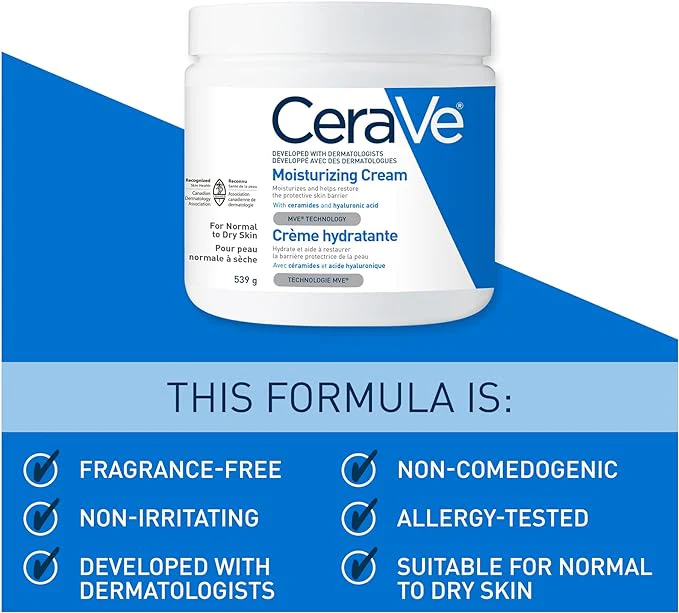 Moisturizing Cream by CeraVe® – Hydration & Skin Barrier Repair | Various Sizes - Image 11