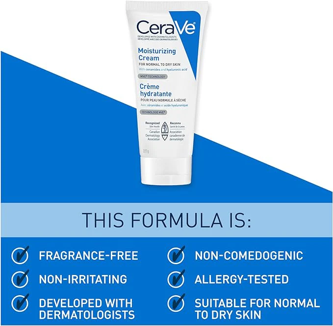 Moisturizing Cream by CeraVe® – Hydration & Skin Barrier Repair | Various Sizes - Image 4