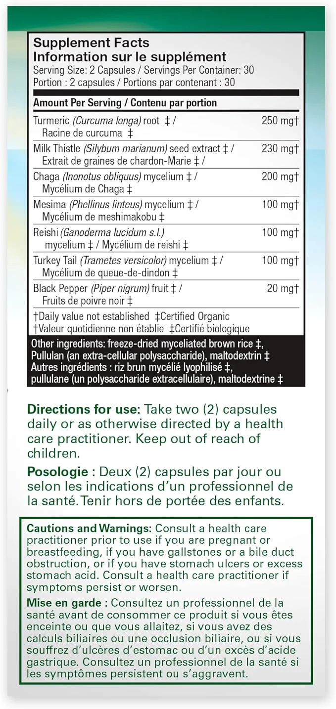 MycoBotanicals® Liver Capsules  | Host Defense® Mushrooms™ | 60 Capsules - Image 6