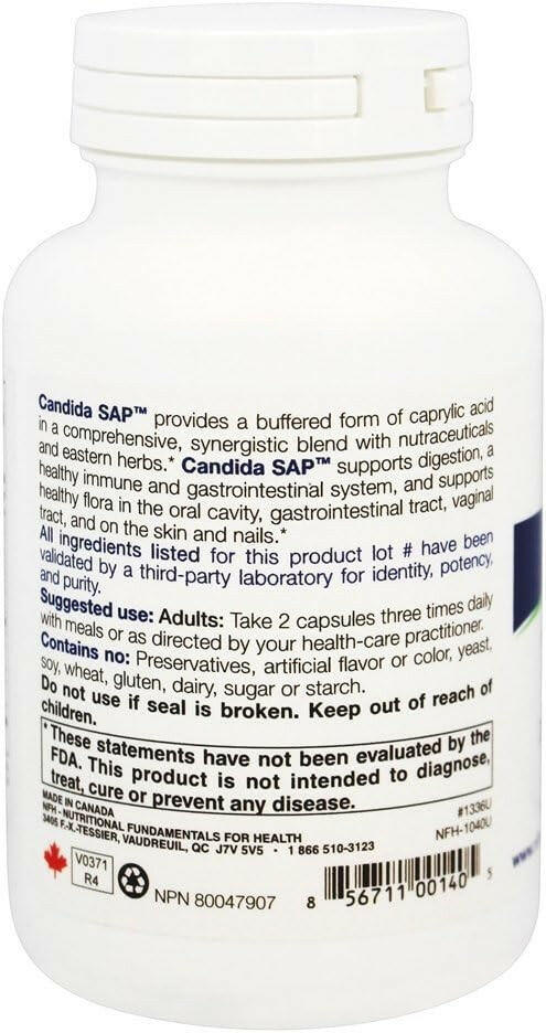 Candida SAP by NFH® – Microbial Balance & Immune Support | 90 or 180 Capsules - Image 3