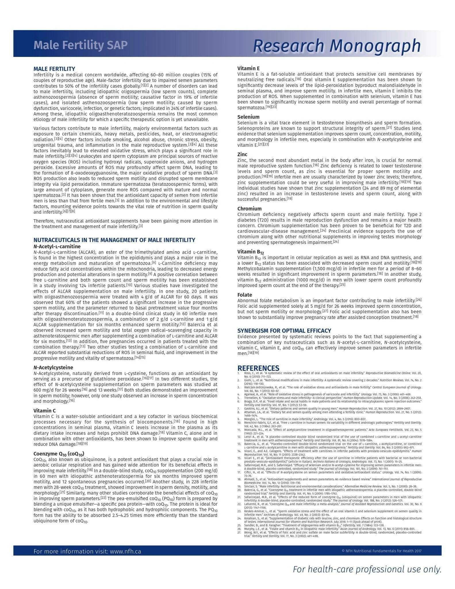 Male Fertility SAP | NFH  | 120 Capsules - Image 5