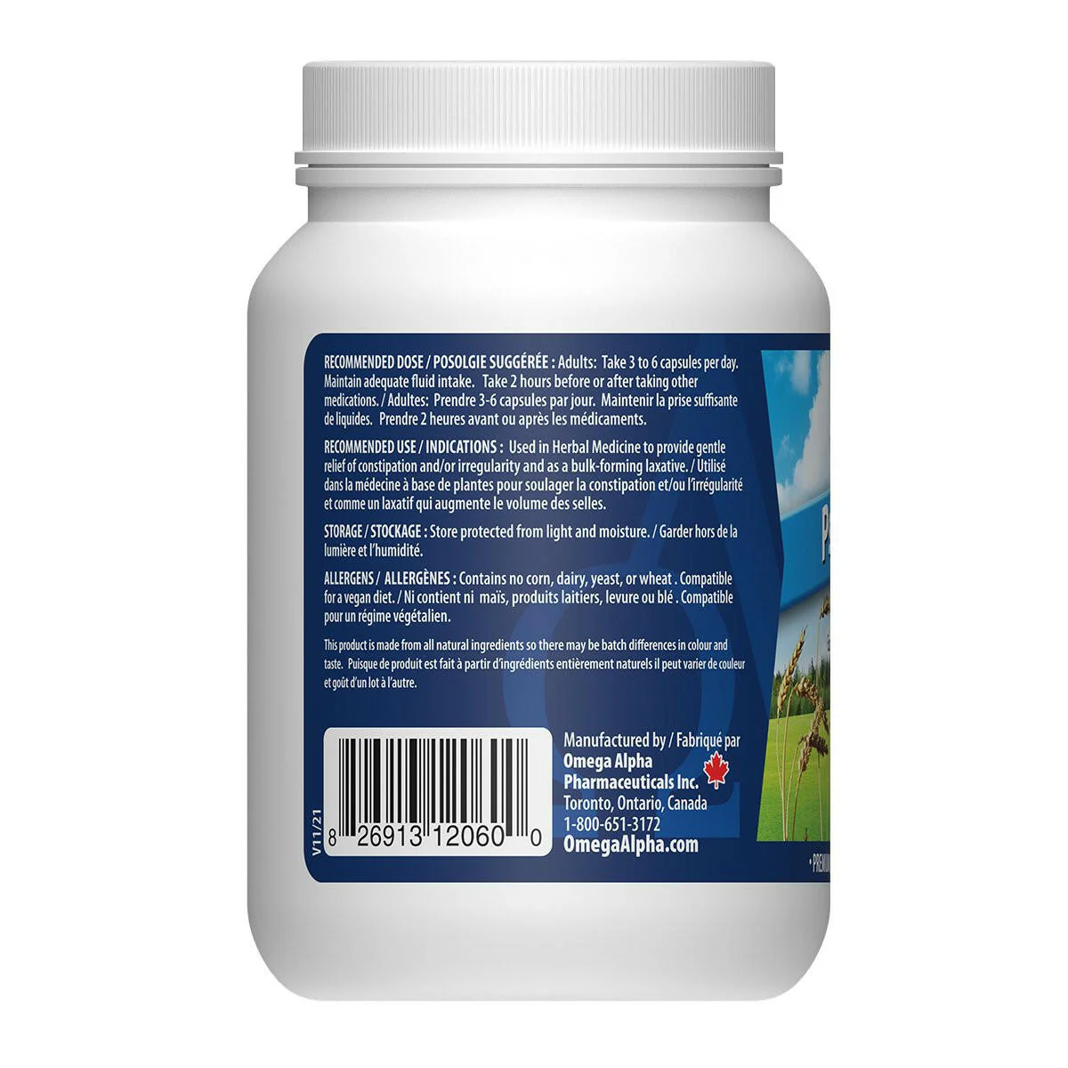 Psyllium | Omega Alpha® | 100 Vegetable Capsules - Image 3