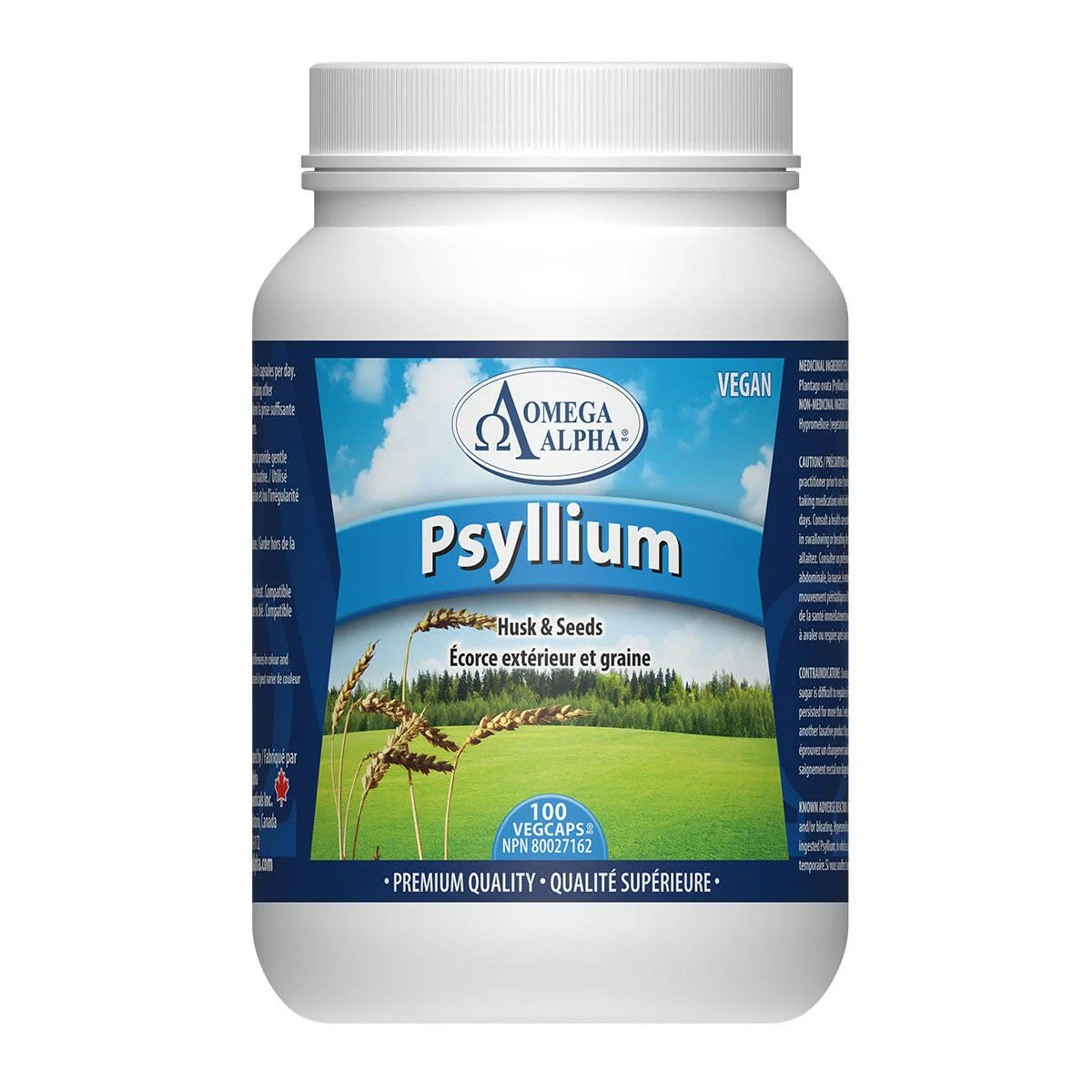 Psyllium | Omega Alpha® | 100 Vegetable Capsules - Image 4