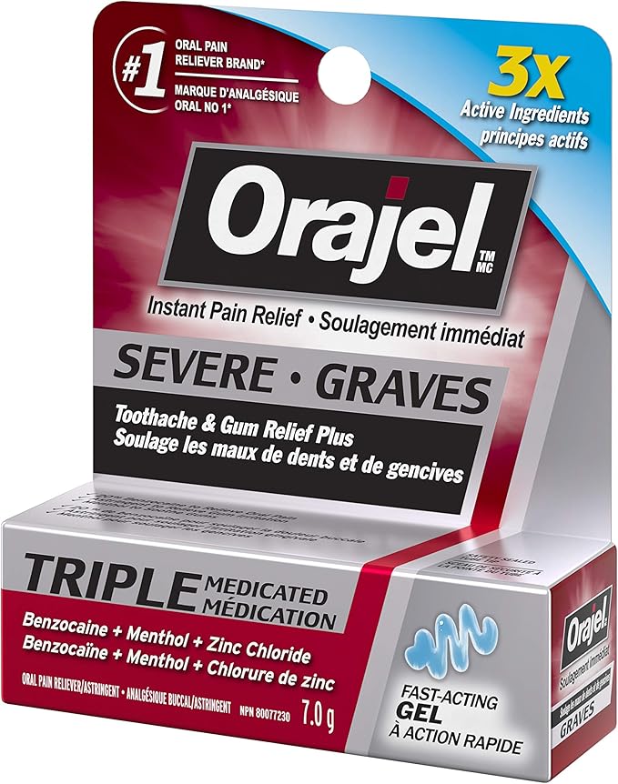 3X medicated Severe Toothache & Gum Relief Plus | Orajel™ | 7.0 gr - Image 4