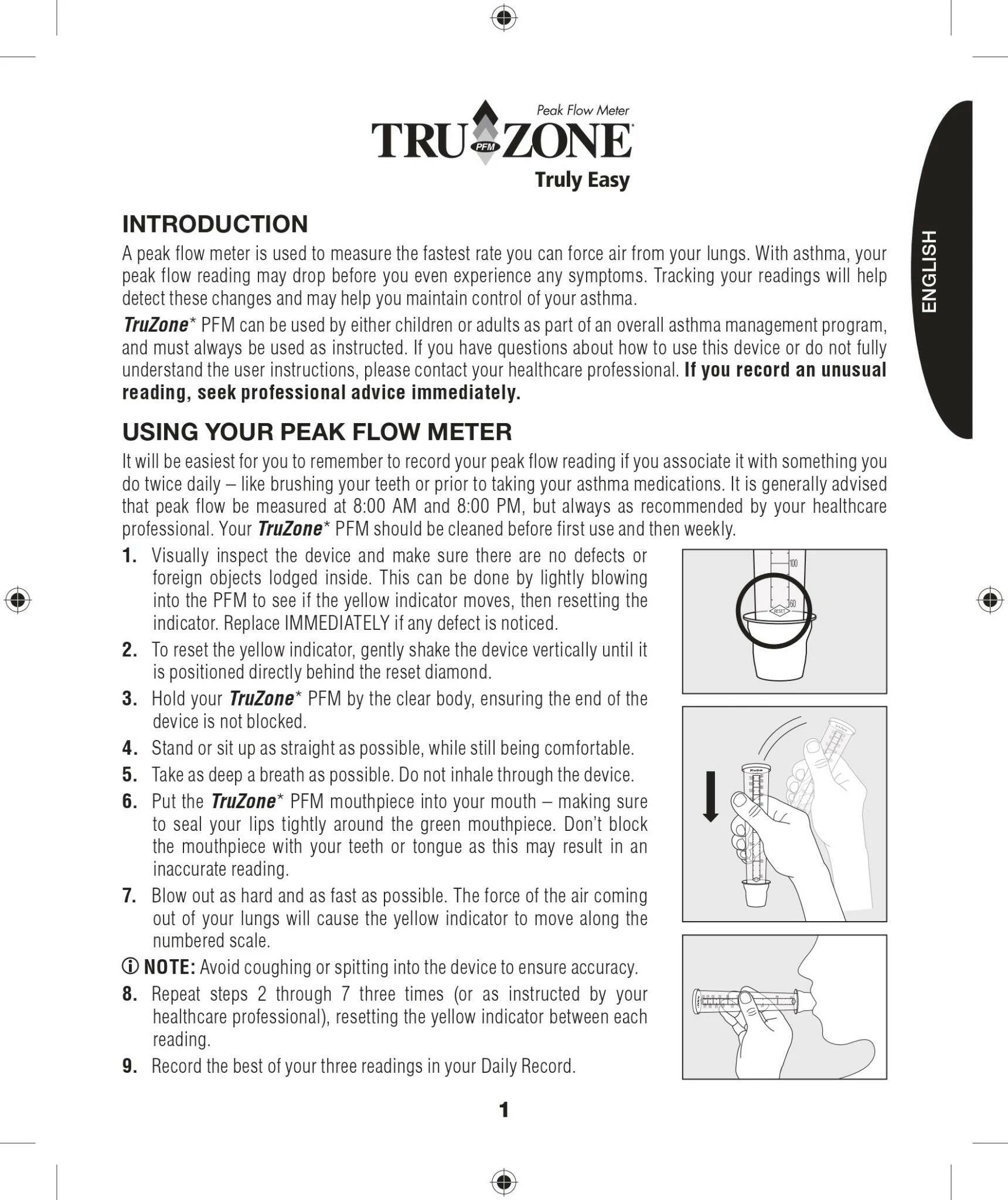 Peak Flow Meter | TRUZONE® | Drug-free device (One-size) - Image 12