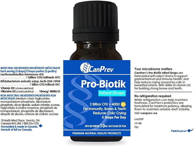 Pro-Biotik Infant Drops | CanPrev | 10 mL - Image 3