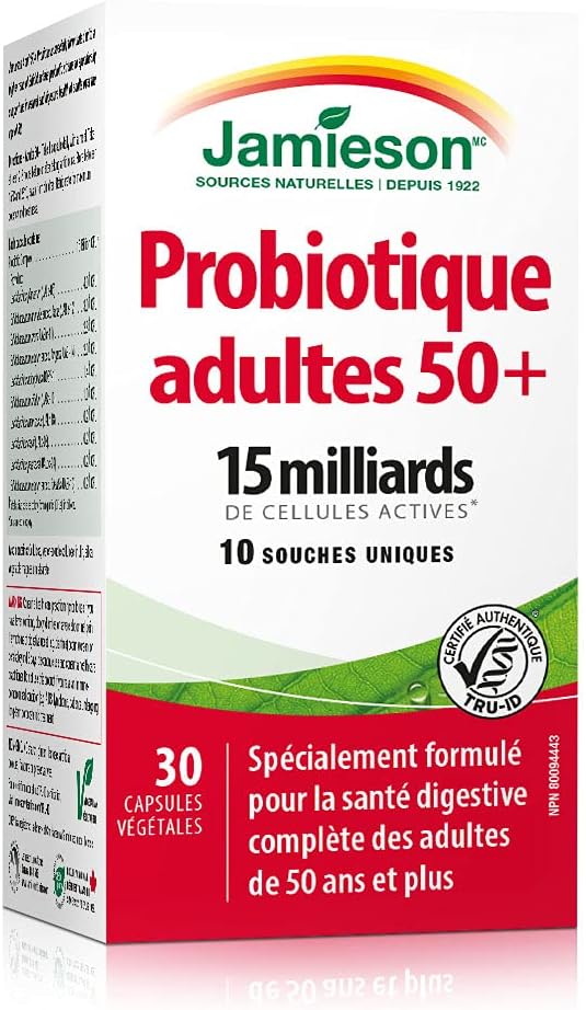 Adult 50+ Probiotic Complex | Jamieson™ | 30 Vegetarian Capsules - Image 4